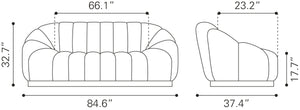 Bhutan Sofa Light Gray