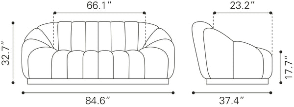 Bhutan Sofa Light Gray