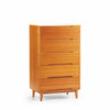 Caramelized Currant Five Drawer Chest