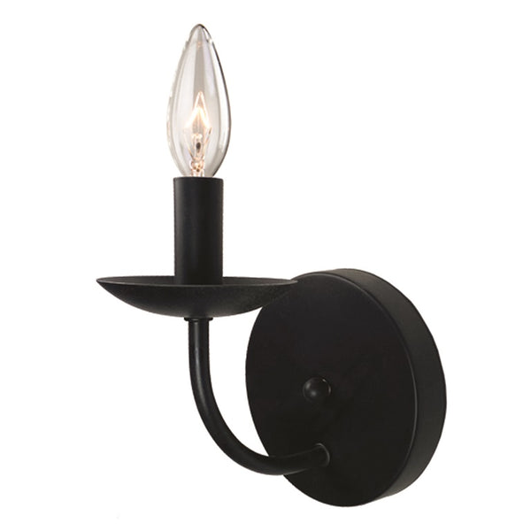 Wrought Iron AC11671BK Wall Bracket in Black