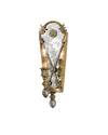 Napoli Wall Sconce In Gold Leaf & Majestic Silver Leaf & Antique Mirror