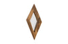 Diamond Chamcha Wood Mirror, Small, Natural