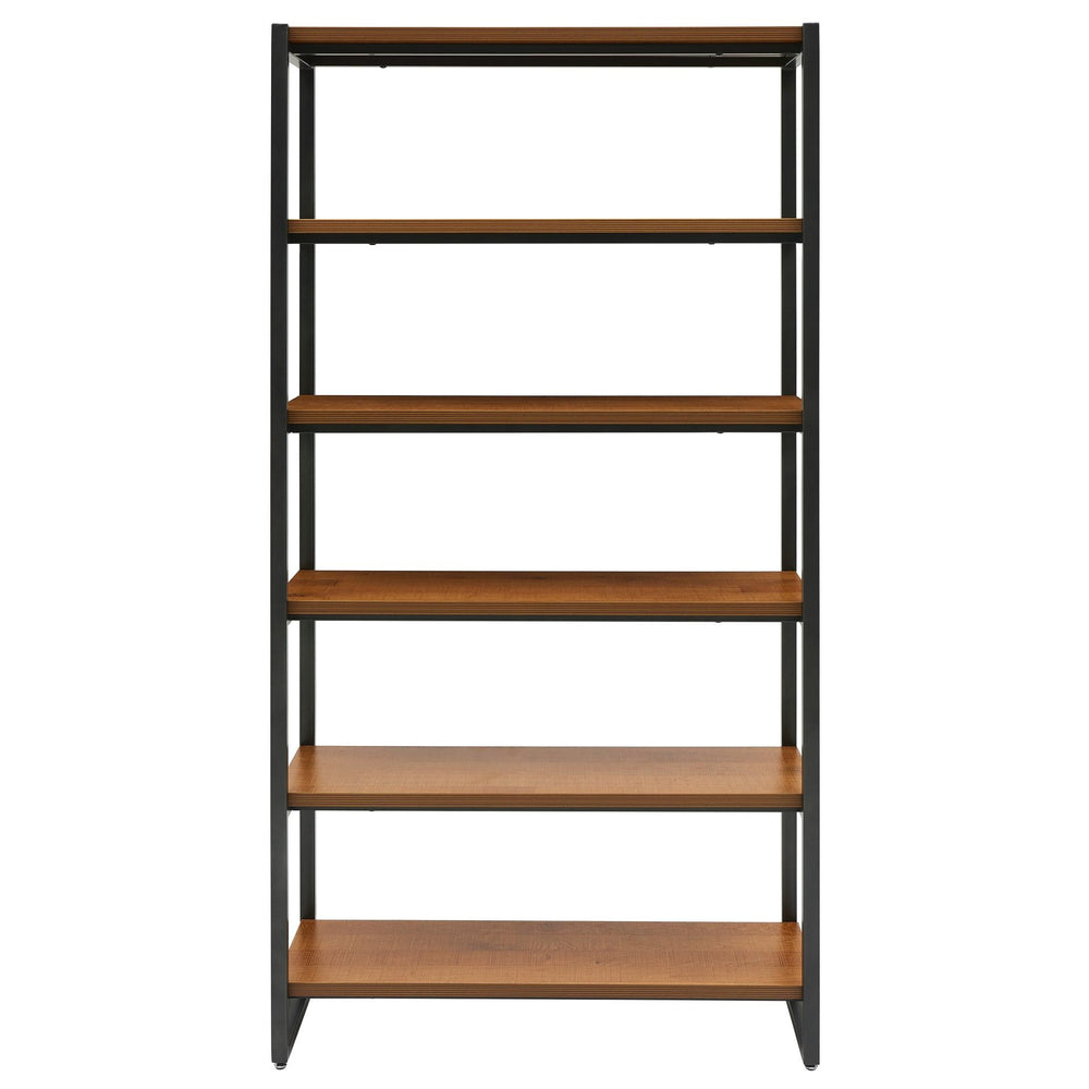 Anderson 6 Tier Bookcase In Gliese Brown 