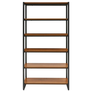 Anderson 6 Tier Bookcase In Gliese Brown 