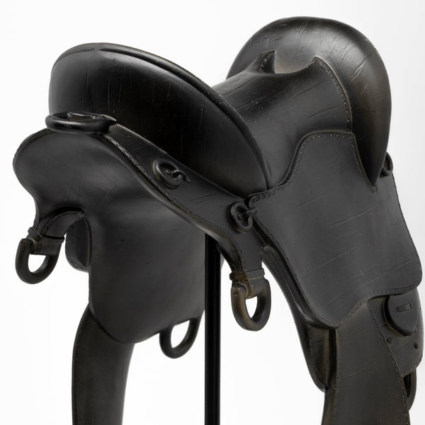 Colt III 8L x 9W Black Equestrian-Inspired English Horse Saddle
