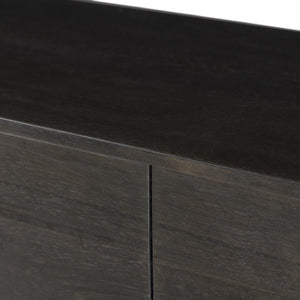 Reza Media Console - Worn Black Parawood