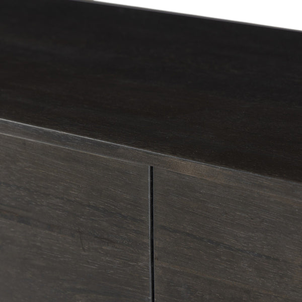 Reza Media Console - Worn Black Parawood
