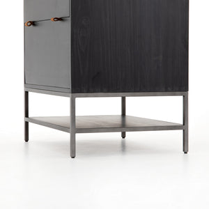 Trey Modular Filing Cabinet in Black Wash Poplar