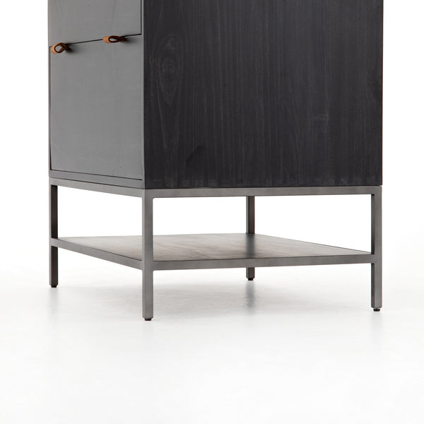 Trey Modular Filing Cabinet in Black Wash Poplar
