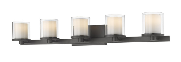Schema 5 Light Vanity in Bronze Finish
