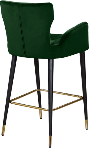 Alonzo Stool In Green Velvet