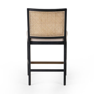Antonia Cane Armless Bar + Counter Stool - Savile Flax