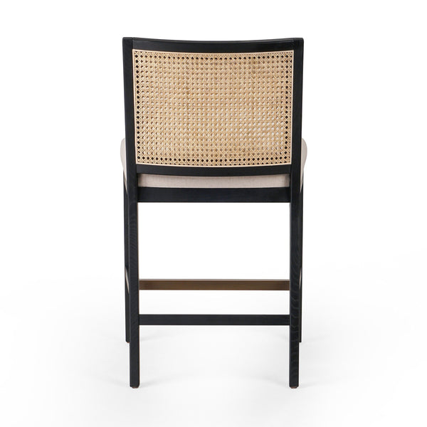Antonia Cane Armless Bar + Counter Stool - Savile Flax