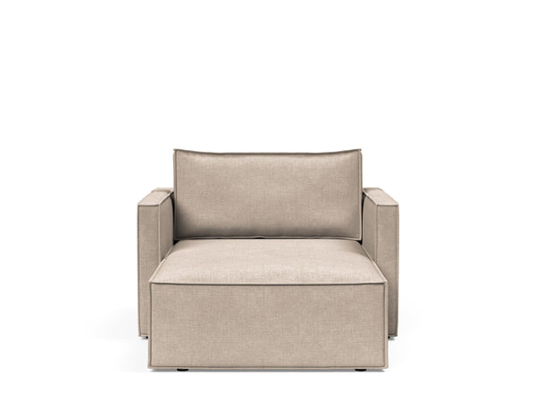 NEWILLA LOUNGER CHAIR W/SLIM ARM RESTS, 39"X61"