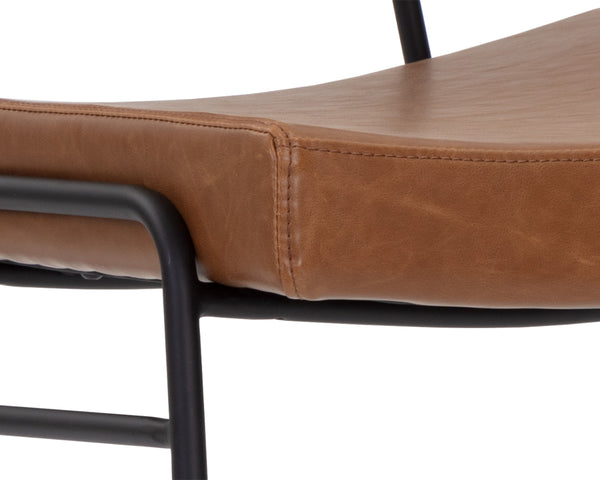 BRINLEY DINING CHAIR - BLACK - HAZELNUT
