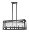 Braum 5 Light Pendant in Bronze Finish