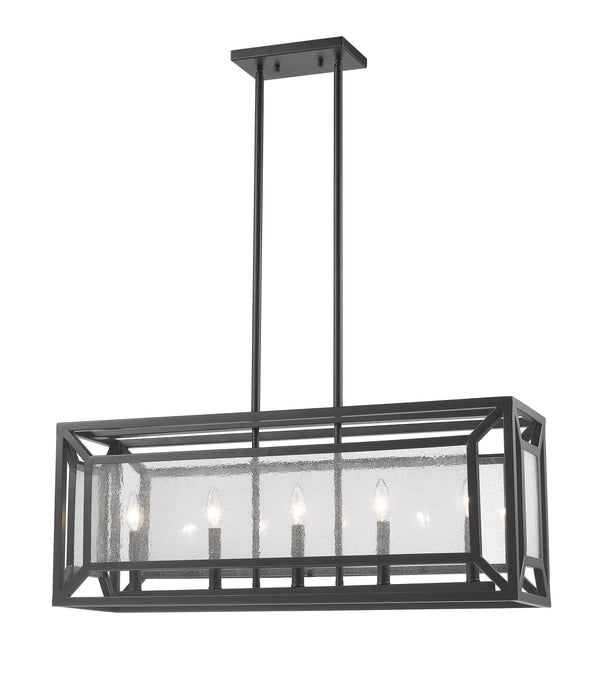 Braum 5 Light Pendant in Bronze Finish