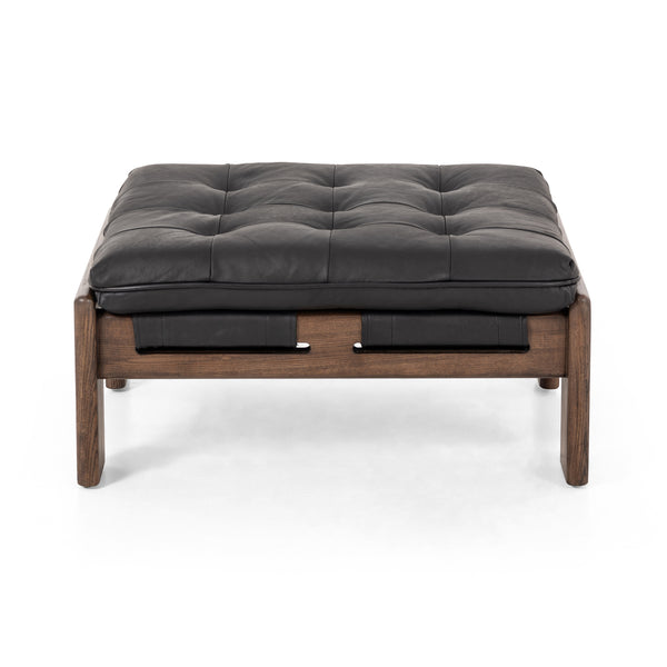 Halston Ottoman In Heirloom Black