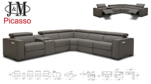 Killian Motion Sectional in Caramel
