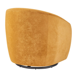 Regina Velvet Swivel Accent Arm Chair, Dainty Caramel