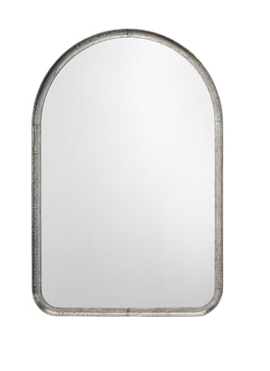 Arch Iron Wall Mirror, Silver