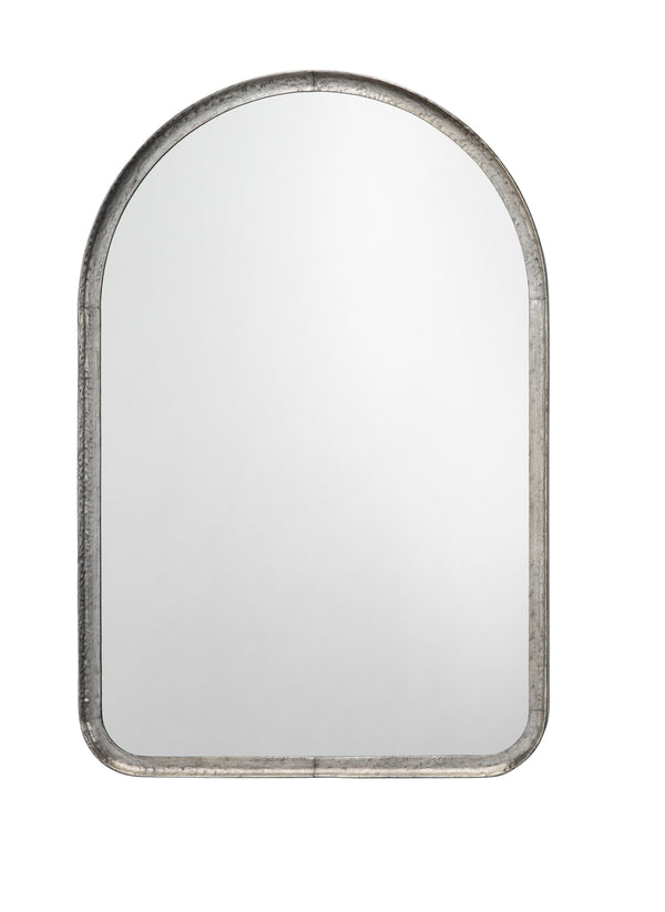 Arch Iron Wall Mirror, Silver