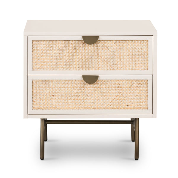 Luella Nightstand In Matte Alabaster