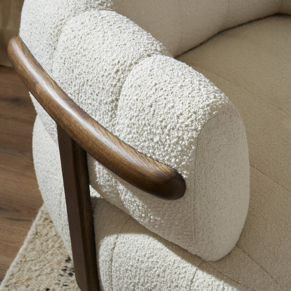 Doss Swivel Chair In Terra Brown Oak