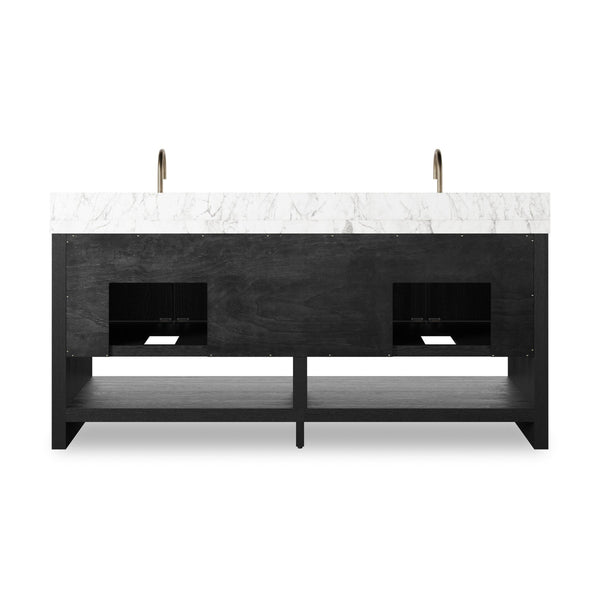 Anthem Double Vanity - Black Wash Oak Veneer