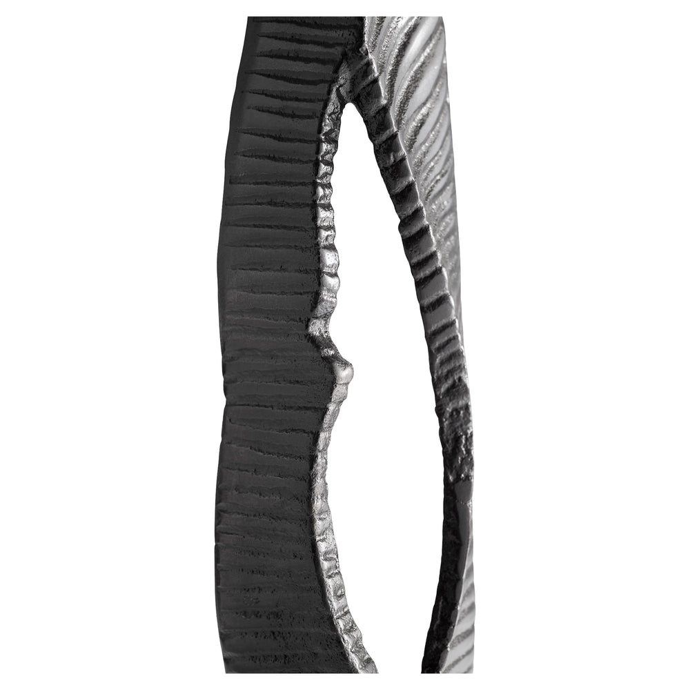 Zara Tower Sculpture in Silver and Black