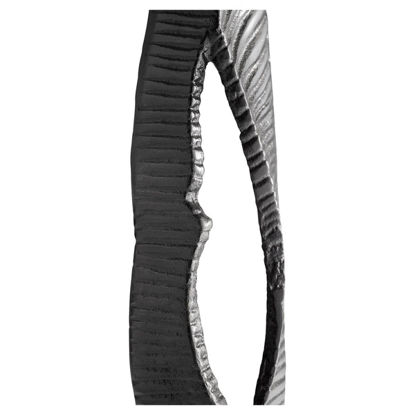 Zara Tower Sculpture in Silver and Black