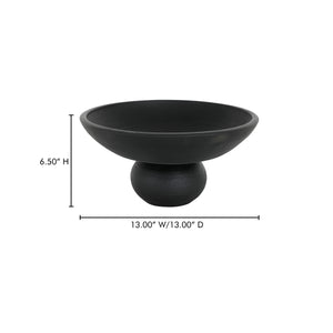 Asha Decorative Bowl in Black Terracotta