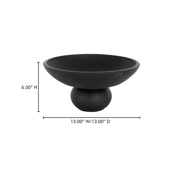 Asha Decorative Bowl in Black Terracotta