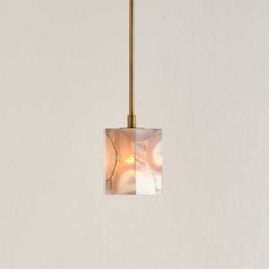 Hex Agate 1-Light Pendant 