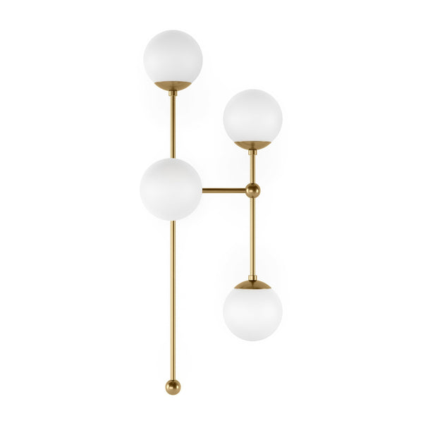 Armstrong 4 R Sconce - Burnished Brass