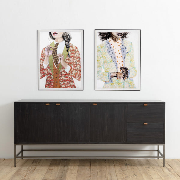 Trey Sideboard in Black Wash Poplar