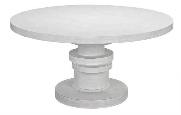 Hugo Dining Table 60",  White Wash