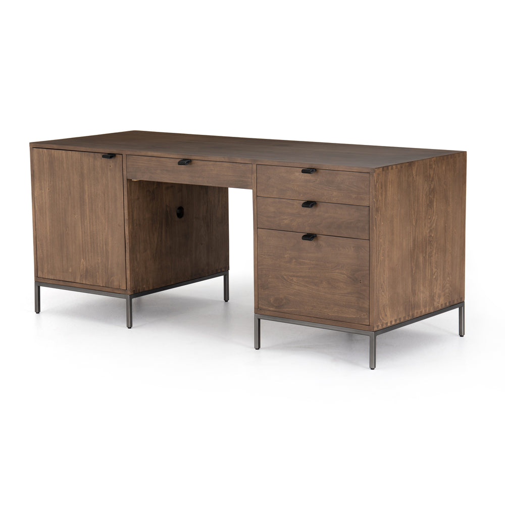 Trey Executive Desk-Auburn Poplar