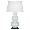 Celadon Triple Gourd Table Lamp