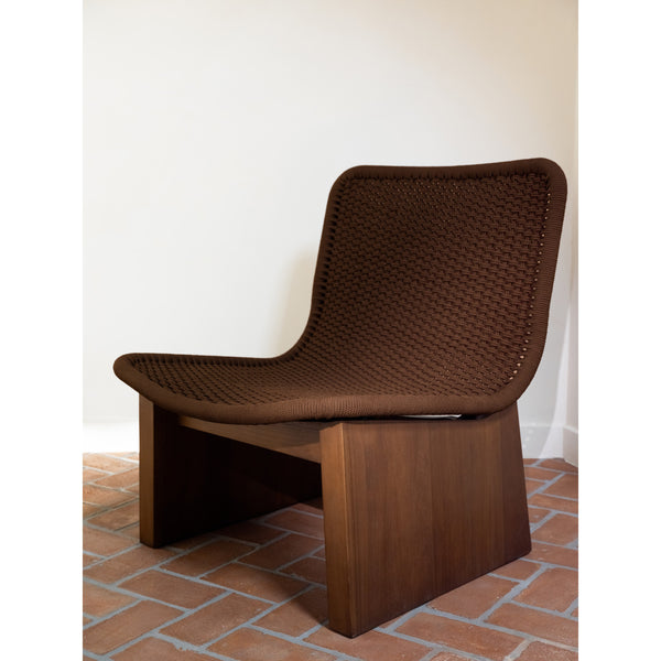 Moe's Savanna Outdoor Accent Chair in Brown