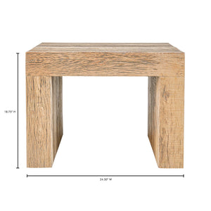 Evander Dining Stool in Natural Reclaimed Oak
