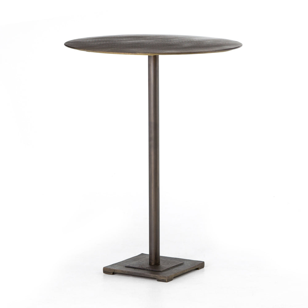 Fannin Bar Table In Acid Aged Brass In Bar