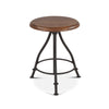 Industrial Loft Acacia Wood Adjustable Bar Stool