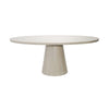 OVAL CERUSED OAK DINING TABLE