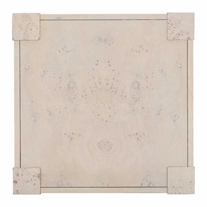 Brandyss White Burl End Table
