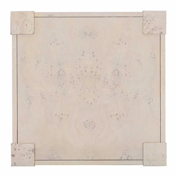 Brandyss White Burl End Table