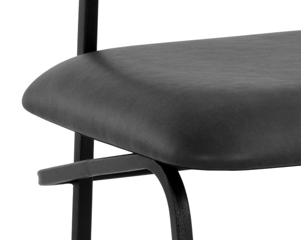 GIBBONS DINING CHAIR - BLACK - BRAVO PORTABELLA