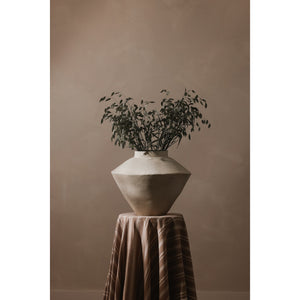 Raja Large Decorative Vessel in Beige EcoMix