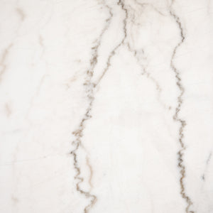 Powell Dining Table In 55" In White Marble