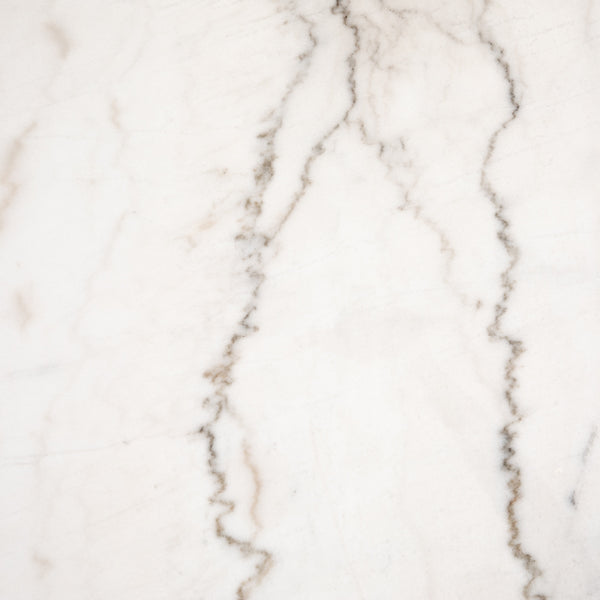 Powell Dining Table In 55" In White Marble